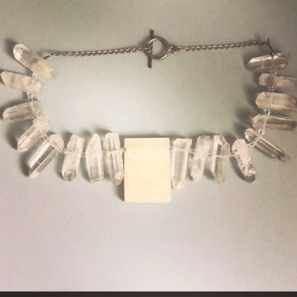 New! ViM Cleopatra’s Collar OOOK Sterling LemonQuartz/Herkimer Diamond Necklace - Picture 1 of 1